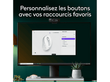 Charger l'image dans la galerie, Un écran d'ordinateur affichant une interface de personnalisation de souris.
