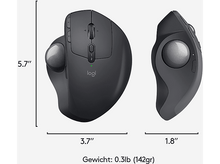 Charger l&#39;image dans la galerie, LOGITECH Souris sans fil trackball MX Ergo Advanced Noir (910-005179)
