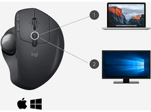 Charger l&#39;image dans la galerie, LOGITECH Souris sans fil trackball MX Ergo Advanced Noir (910-005179)
