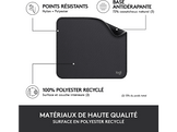 LOGITECH Tapis de souris DeskMat Studio Series Antislip Noir (956-000049)