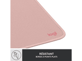 LOGITECH Tapis de souris DeskMat Studio Series Antislip Rose (956-000050)