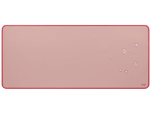 Charger l'image dans la galerie, Tapis de souris noir avec de l'eau, un chiffon blanc et le logo logi sur une surface en bois.
