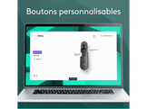 LOGITECH Télécommande avec pointeur laser R500S Noir (910-005843)