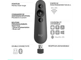 LOGITECH Télécommande avec pointeur laser R500S Noir (910-005843)
