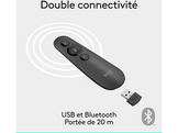 LOGITECH Télécommande avec pointeur laser R500S Noir (910-005843)