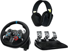 Charger l&#39;image dans la galerie, LOGITECH Volant gaming G29 Driving Force + G435 Casque gaming Noir (991-000539)
