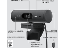 Charger l&#39;image dans la galerie, LOGITECH Webcam Brio 500 Graphite (960-001422)
