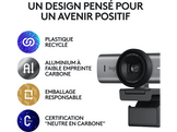 LOGITECH Webcam MX Brio Ultra HD 4K 60 FPS USB-C Noir (960-001559)