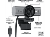 LOGITECH Webcam MX Brio Ultra HD 4K 60 FPS USB-C Noir (960-001559)