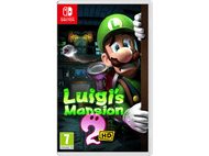 Boîtier de jeu Nintendo Switch pour Luigi's Mansion 2, avec Luigi et un fantôme.