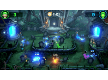 Charger l'image dans la galerie, Un écran de jeu vidéo avec des personnages et une minuterie. Des fantômes et des joueurs sont visibles.
