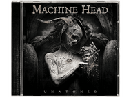 Pochette de l'album Machine Head : une statue tenant une tête coupée. Thème sombre et gothique.