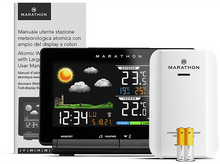 Charger l&#39;image dans la galerie, MARATHON Station météo sans fil Lisbon Noir (BA030021-EU1)
