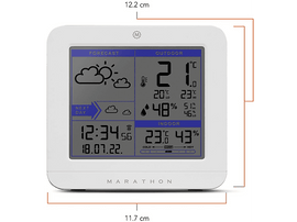 MARATHON Station météo sans fil Paris Blanc (BA030020-EU1)