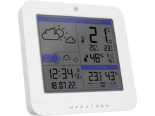 Charger l&#39;image dans la galerie, MARATHON Station météo sans fil Paris Blanc (BA030020-EU1)
