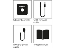 Charger l&#39;image dans la galerie, MARMITEK Adaptateur Bluetooth BoomBoom 76 Noir (25008473)
