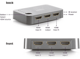 MARMITEK Switch HDMI 5-en-1 Gris (CONNECT 350 UHD 2.0)