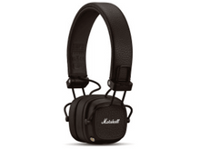 Charger l&#39;image dans la galerie, Casque Marshall marron. Les oreillettes sont carrées, avec le logo Marshall en blanc.
