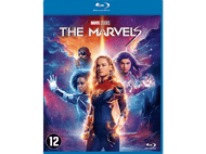 Couverture Blu-ray de The Marvels. Personnages : Captain Marvel, Nick Fury, Ms. Marvel.