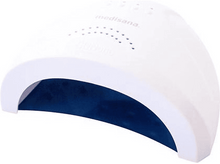 Charger l&#39;image dans la galerie, Lampe à ongles blanche avec intérieur bleu. C&#39;est une marque medisana.
