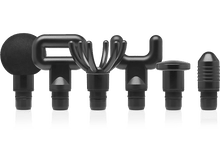 Charger l'image dans la galerie, Accessoires de pistolet de massage noirs de différentes formes.
