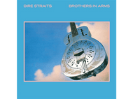 Couverture d'album: guitare chromée sur fond de ciel bleu et nuages. Texte: 