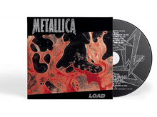 Charger l&#39;image dans la galerie, CD de l&#39;album &#39;Load&#39; de Metallica avec la pochette et la liste des titres au dos.
