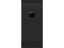 Charger l&#39;image dans la galerie, Appareil rectangulaire noir avec le logo Microsoft au centre sur fond noir.
