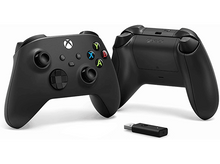 Charger l&#39;image dans la galerie, MICROSOFT HW Manette sans fil Xbox Noir + adaptateur sans fil Windows 10/11 (1VA-00002)
