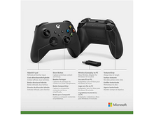 Charger l&#39;image dans la galerie, MICROSOFT HW Manette sans fil Xbox Noir + adaptateur sans fil Windows 10/11 (1VA-00002)
