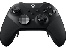 Charger l&#39;image dans la galerie, Manette Xbox noire. Boutons variés et molette argentée au milieu.
