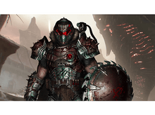 Charger l&#39;image dans la galerie, Un personnage de jeu vidéo en armure, avec un bouclier et une arme.
