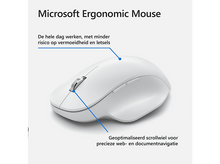 Charger l&#39;image dans la galerie, MICROSOFT Souris sans fil Ergonomic Argenté (222-00020)
