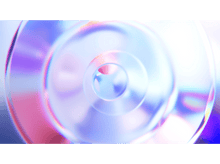 Charger l&#39;image dans la galerie, Image abstraite de cercles concentriques. Les couleurs incluent le violet, le bleu et le rose.
