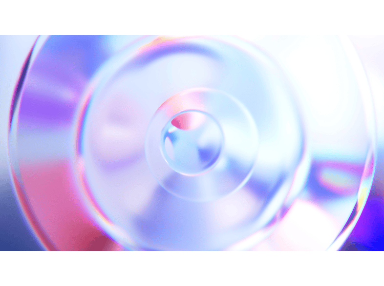 Image abstraite de cercles concentriques. Les couleurs incluent le violet, le bleu et le rose.