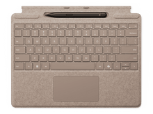 Charger l&#39;image dans la galerie, Accessoire clavier et pavé tactile. Couleur beige, avec un stylet noir dessus.
