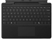 Charger l&#39;image dans la galerie, Clavier noir avec pavé tactile. Le clavier est pour une tablette, avec touches de fonction et trackpad.
