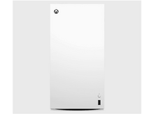 Charger l&#39;image dans la galerie, Console Xbox Series X blanche. L&#39;avant montre le bouton d&#39;alimentation et le logo Xbox.
