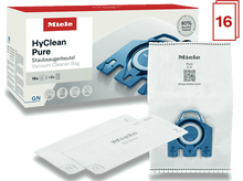 Charger l&#39;image dans la galerie, Sacs d&#39;aspirateur dans une boîte avec du texte et un sac ouvert.
