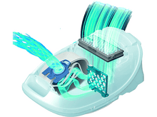 Charger l&#39;image dans la galerie, Composants internes de l&#39;aspirateur. Montre le flux d&#39;air, le filtre et le sac à poussière.
