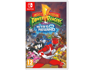 Jaquette de jeu Nintendo Switch. Titre : Mighty Morphin Power Rangers: Rita's Rewind. Avec les Power Rangers.
