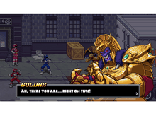 Charger l'image dans la galerie, Scène de jeu vidéo pixellisée avec personnages et dialogues d'un jeu.
