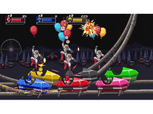 Charger l&#39;image dans la galerie, Clowns sur montagnes russes, avec ballons. Une ambiance de cirque.
