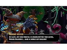 Charger l&#39;image dans la galerie, Robo-Rita parle aux Power Rangers. Ils sont dans un cadre de science-fiction.
