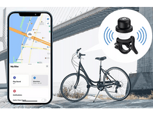 Charger l&#39;image dans la galerie, MILI Sonnette de vélo antivol MIBell + Trackeur MiTag Noir (MI-3241)
