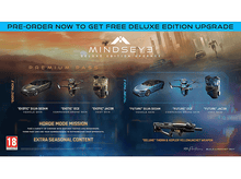 Charger l&#39;image dans la galerie, Publicité de jeu. Montre des voitures et des personnages. Le texte dit &#39;Deluxe Edition Upgrade&#39;.
