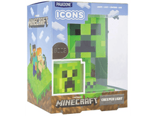 Charger l&#39;image dans la galerie, Lumière Creeper de Minecraft dans une boîte. Montre un Creeper vert et des personnages Minecraft.
