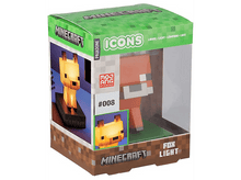 Charger l&#39;image dans la galerie, Une lampe Minecraft Fox dans un emballage avec une image de la lampe et du renard.
