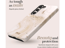 Charger l&#39;image dans la galerie, MIO BY MOBILIZE Cover Magsafe Compatible Samsung A16 4G/5G Gold Marble (80131)
