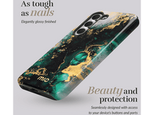 Charger l&#39;image dans la galerie, MIO BY MOBILIZE Cover Magsafe Compatible Samsung A16 4G/5G Green Marble (80126)
